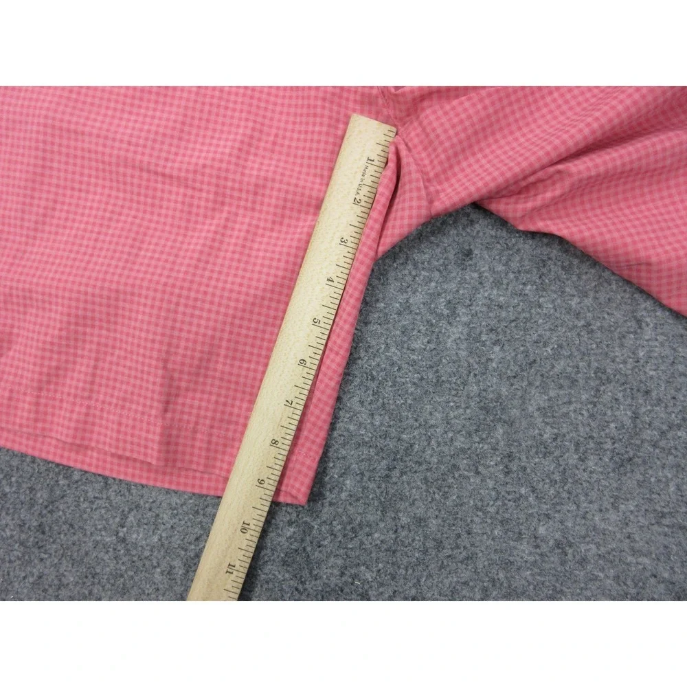 Peter Millar Shorts‎ Mens 42 Pink Golf Check Microfiber Chino Stretch Casual